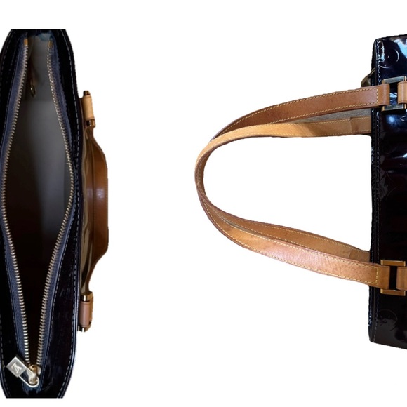 SOLD!! Louis Vuitton LV Vernis Houston Tote in Amarante Patent Leather - Picture 8 of 17